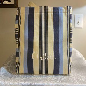 Nautical Aritzia 100% Cotton Canvas Tote Bag